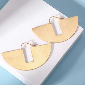 Geometric Semicircle Earrings